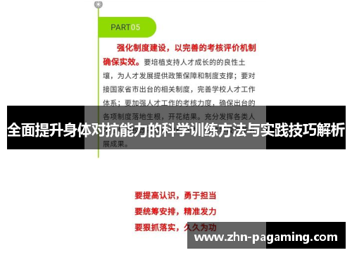 全面提升身体对抗能力的科学训练方法与实践技巧解析
